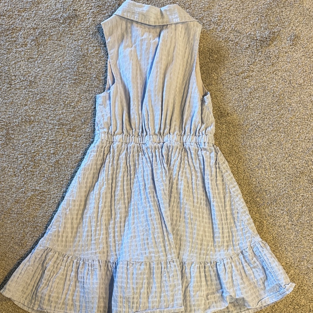 Janie and Jack Light Blue Sleeveless Dress - Picture 2 of 3